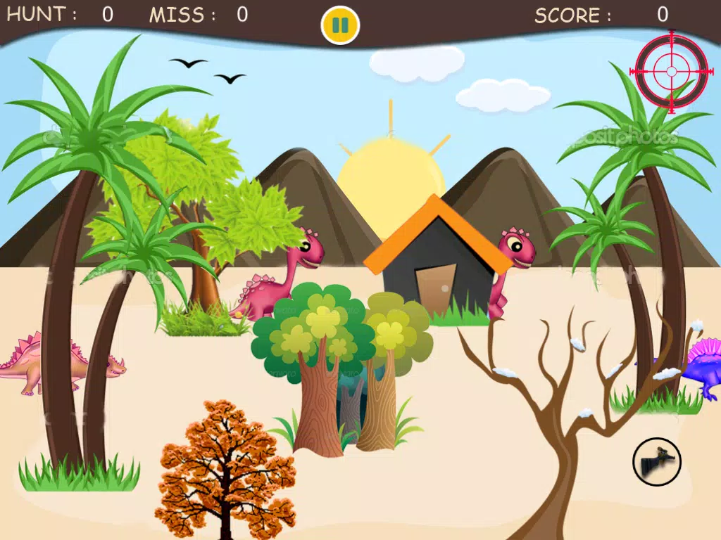 Capturas de tela do Shooting Adventure in Dinosaurs Park : A Dino Shooter Games iPad 