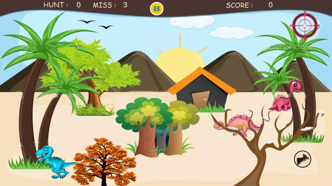 Capturas de tela do Shooting Adventure in Dinosaurs Park : A Dino Shooter Games