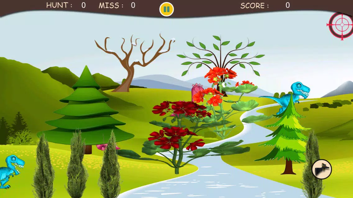 Capturas de tela do Shooting Adventure in Dinosaurs Park : A Dino Shooter Games