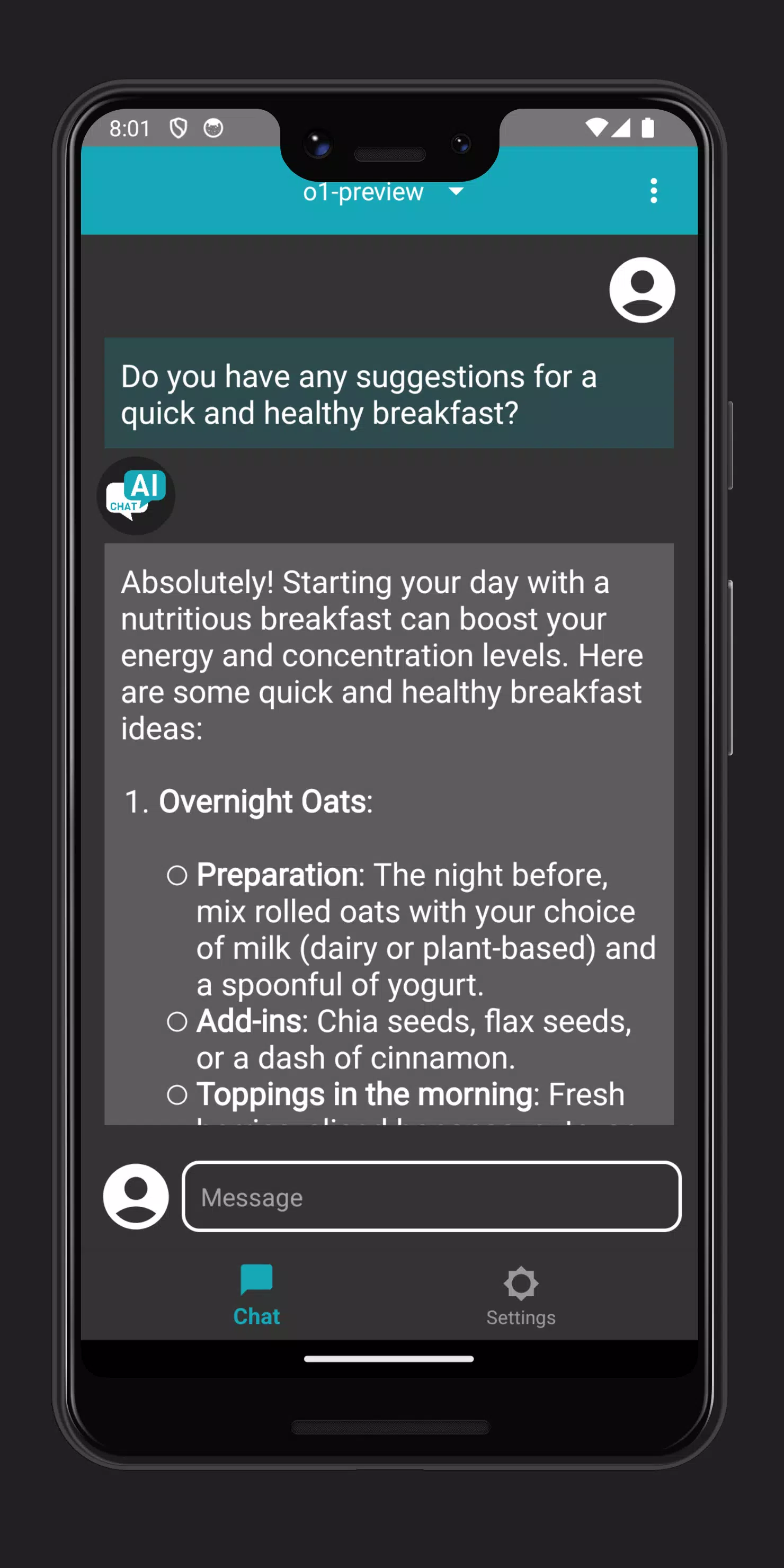 o1 - AI Chat & Search Screenshots