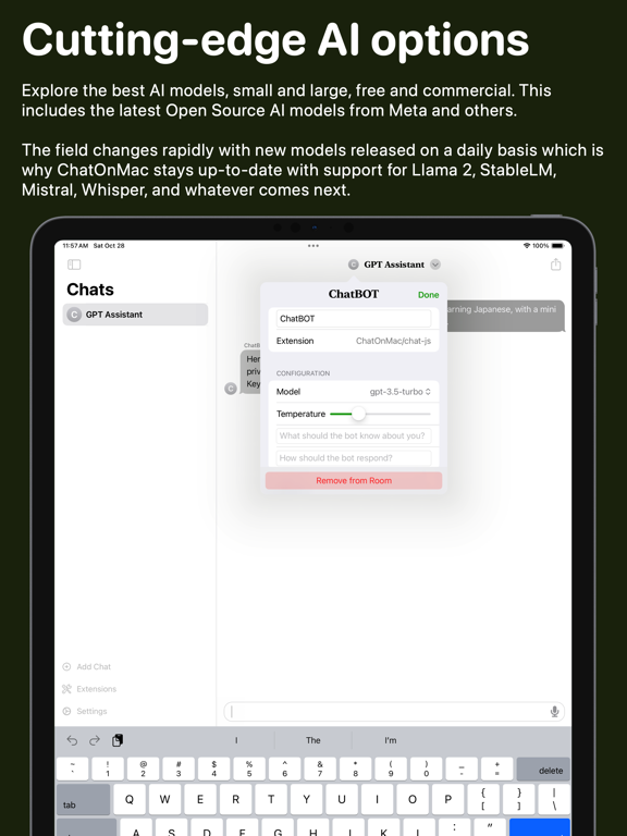 ChatOnMac.com — AI Chat Bots iPad Screenshots