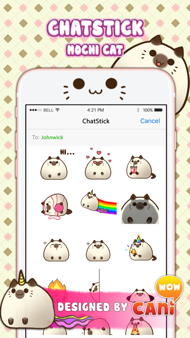 Mochi Cat Stickers for iMessage Screenshots