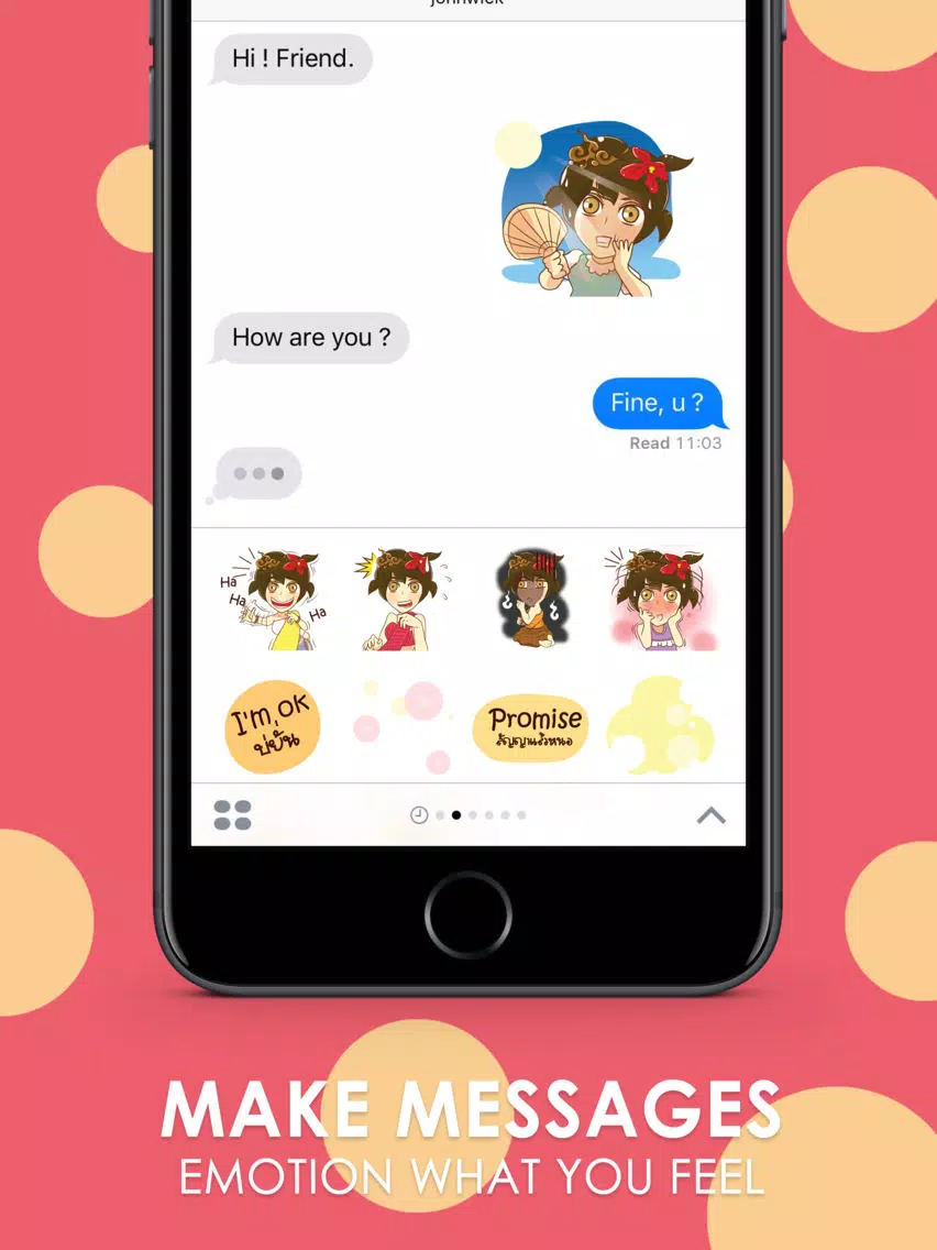 Isan lady joke joke Stickers for iMessage iPad Screenshots