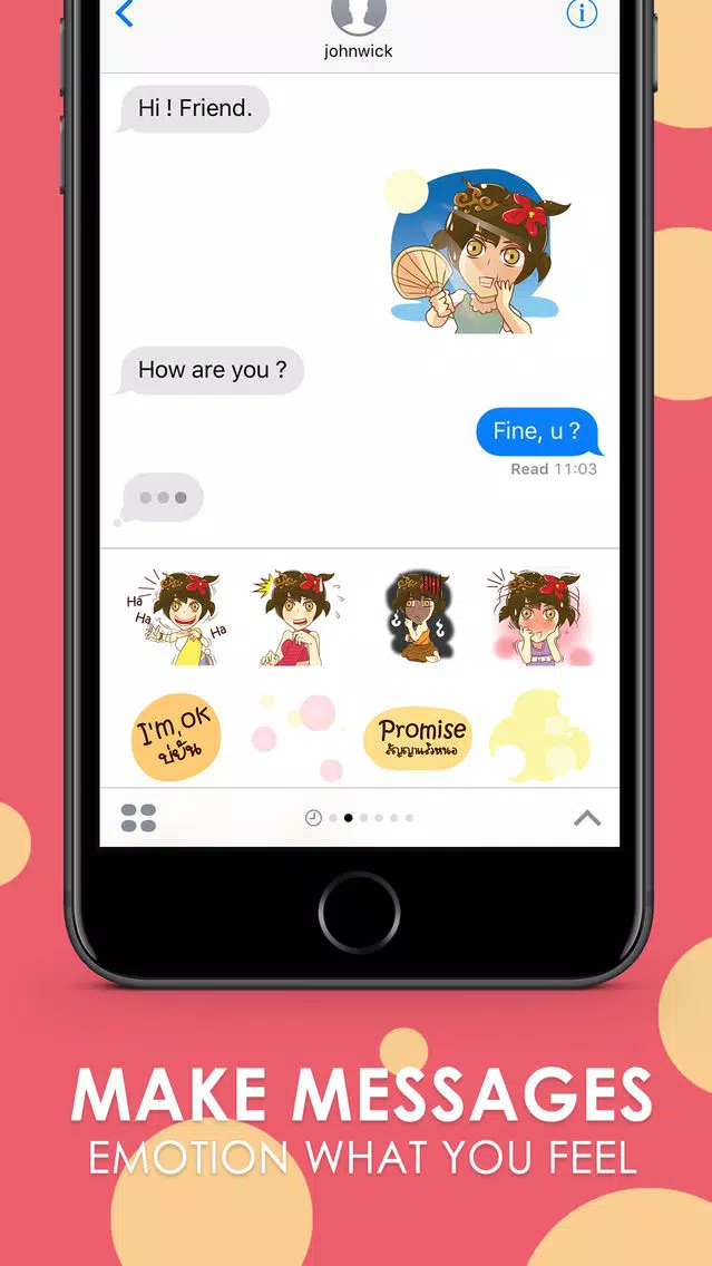 Isan lady joke joke Stickers for iMessage Screenshots