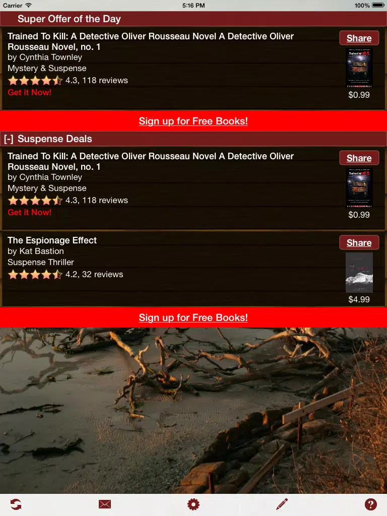 Free Suspense Books iPad Screenshots