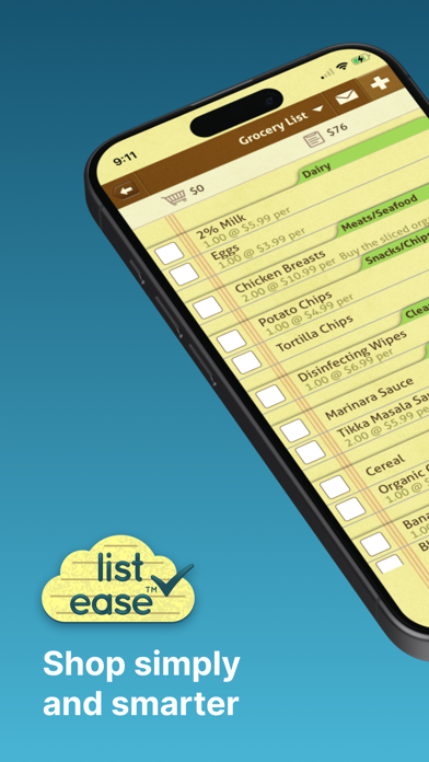 List Ease: Shared Grocery List Screenshots