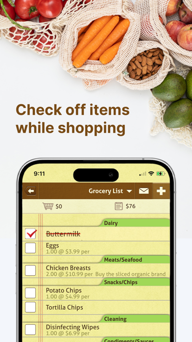 List Ease: Shared Grocery List Screenshots