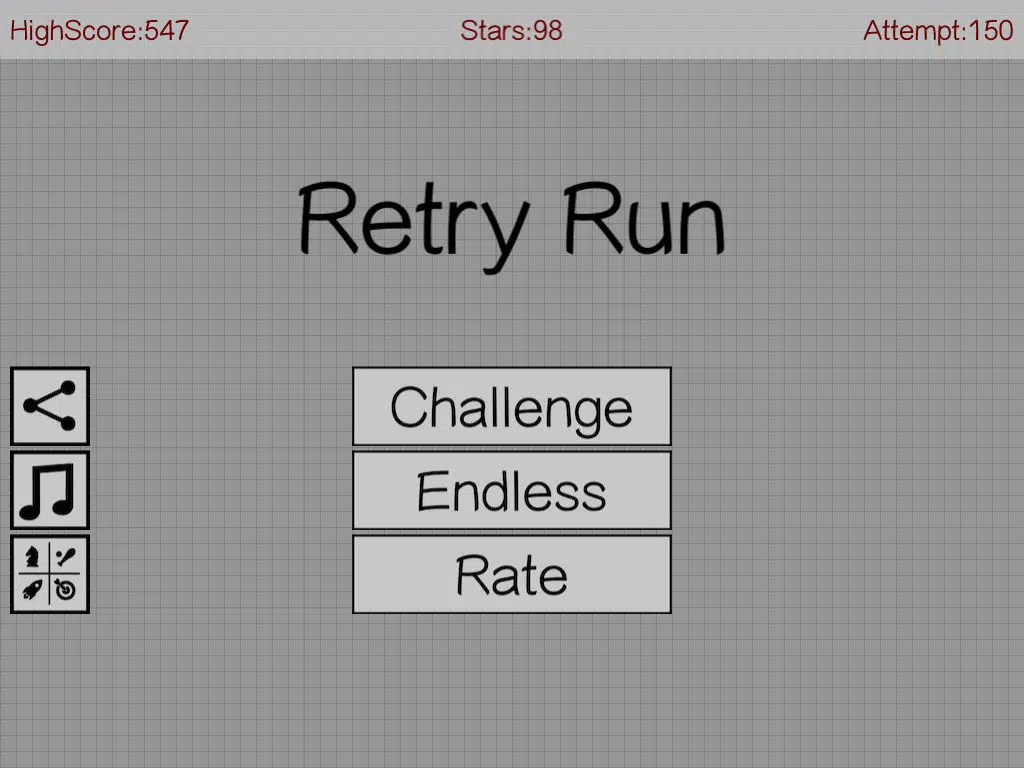 ภาพหน้าจอของ Retry Run iPad 