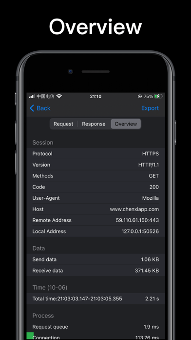 Http traffic capture Screenshots