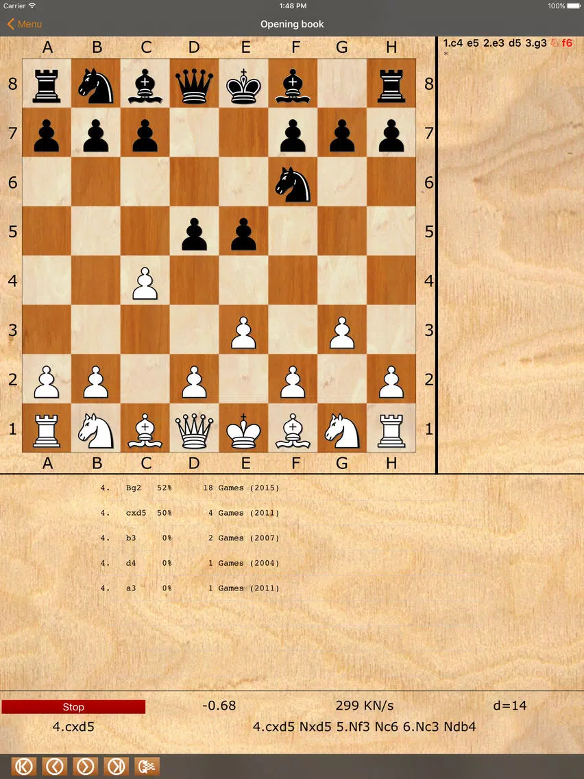 ChessBase Online iPad Screenshots