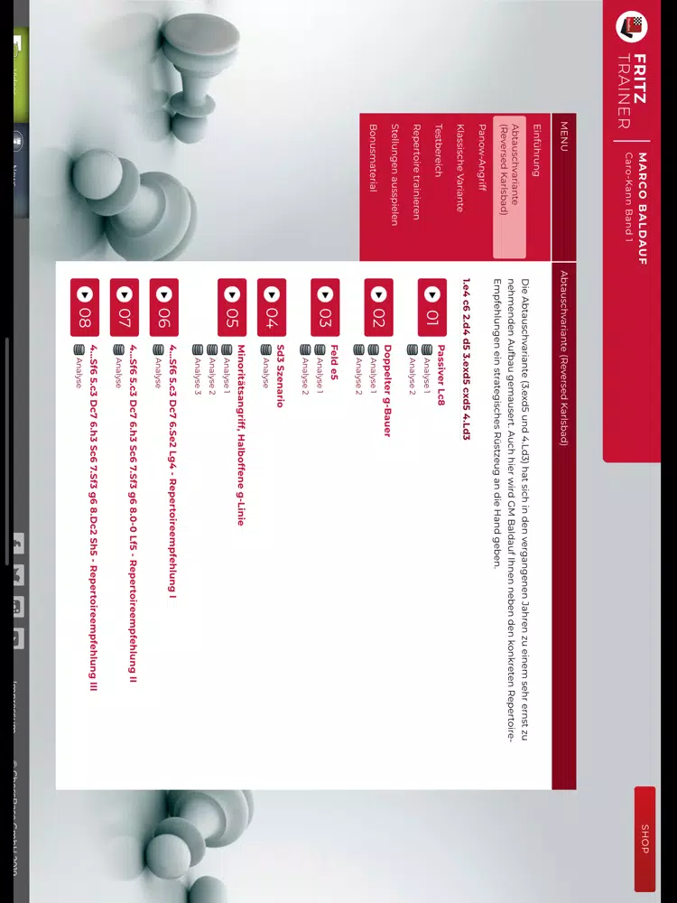 Caro-Kann 1, Marco Baldauf iPad Screenshots