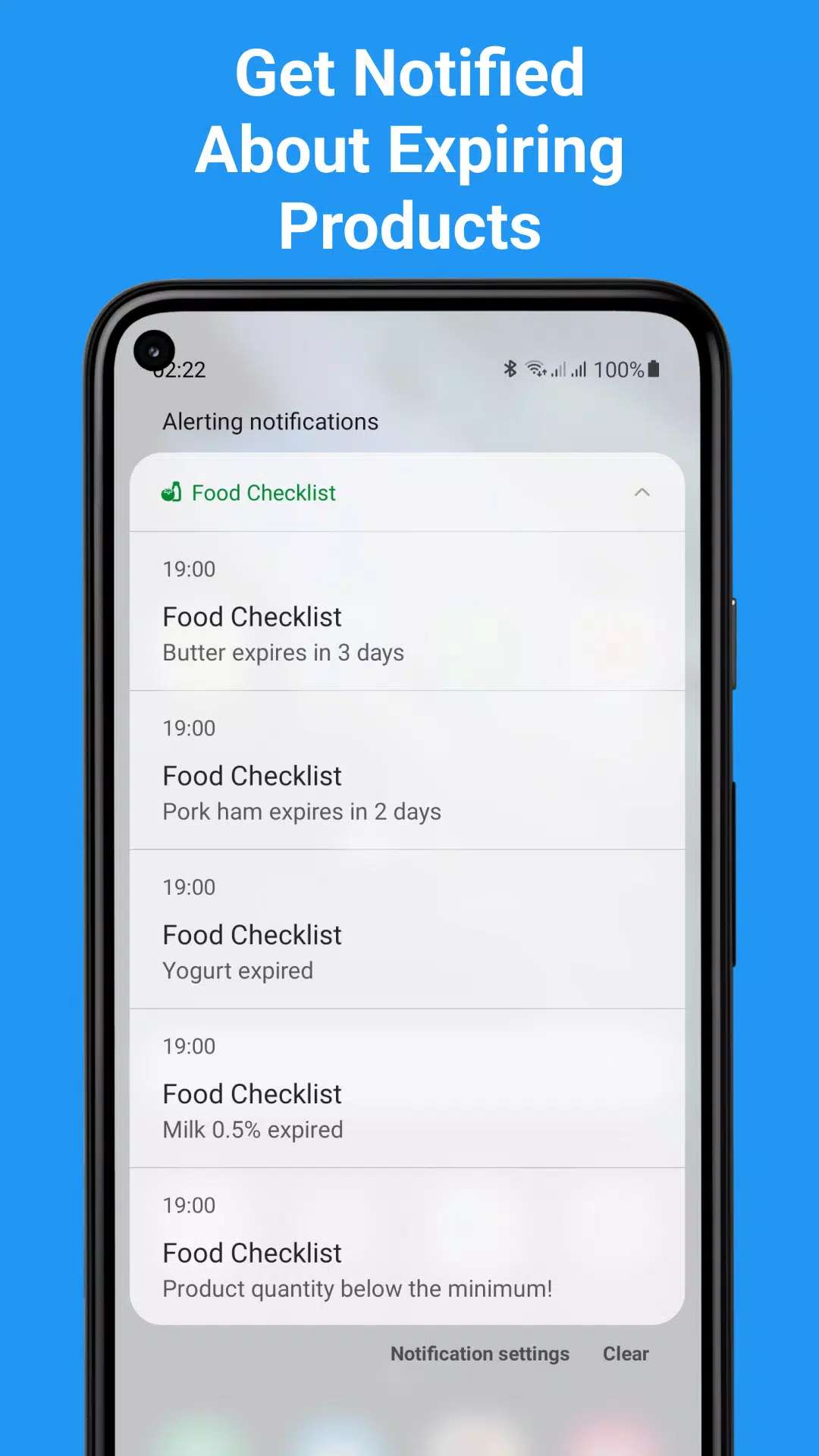 Food List Tracking & Shopping Screenshots