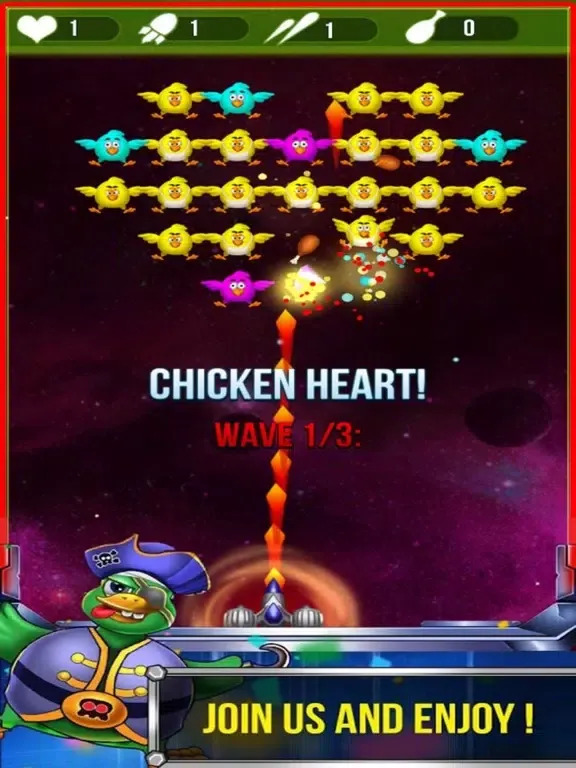 Galaxy Fighter War - Chicken Ship iPad Screenshots