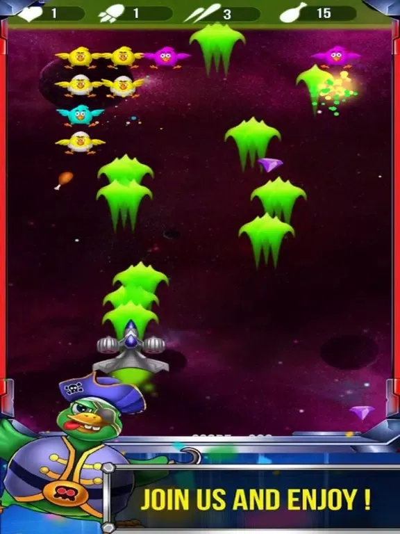 Galaxy Fighter War - Chicken Ship iPad Screenshots