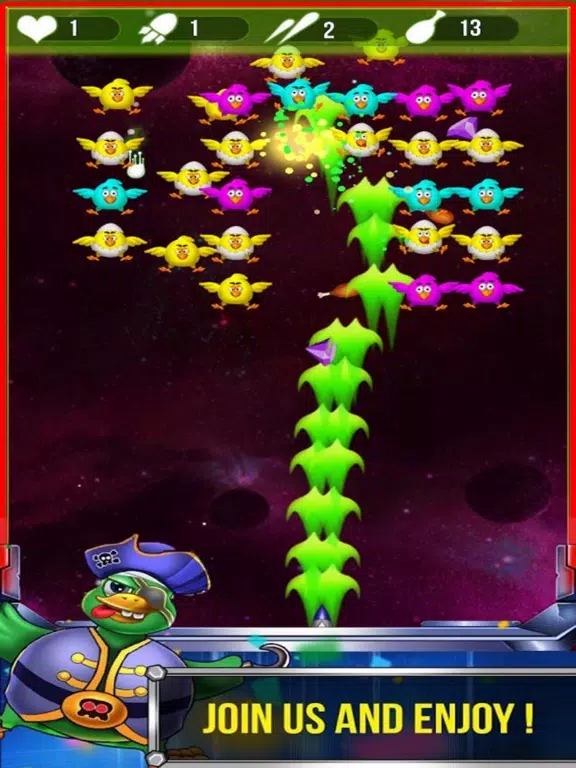 Galaxy Fighter War - Chicken Ship iPad 應用截圖