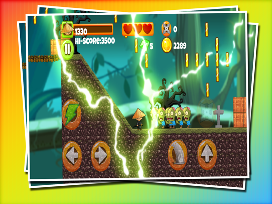 تصاویر Samurai Vs Zombies - Ninja fairy and Samurai fighting run jump Adventure Free Game iPad 