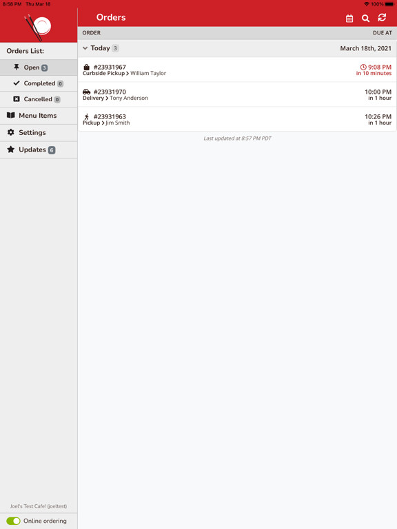 Chinese Menu Online Manager iPad Screenshots