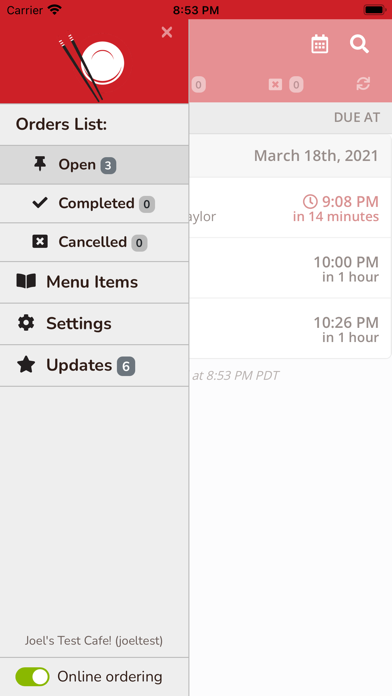 Chinese Menu Online Manager Screenshots