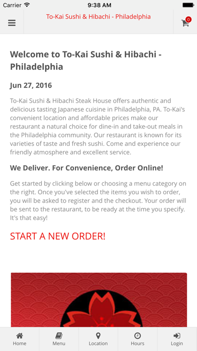 To-Kai Sushi & Hibachi - Philadelphia Online Ordering Ekran Görüntüleri