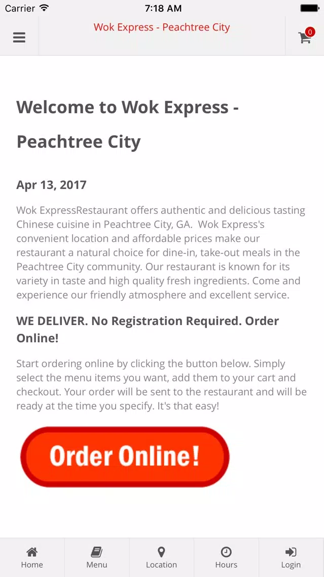 Wok Express Peachtree City Screenshots