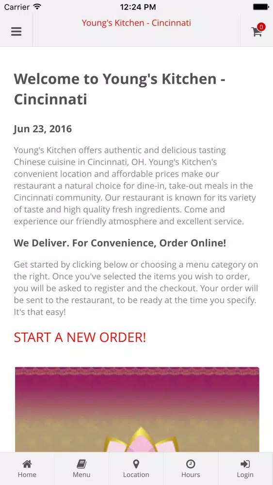 Young's Kitchen - Cincinnati Online Ordering Screenshots