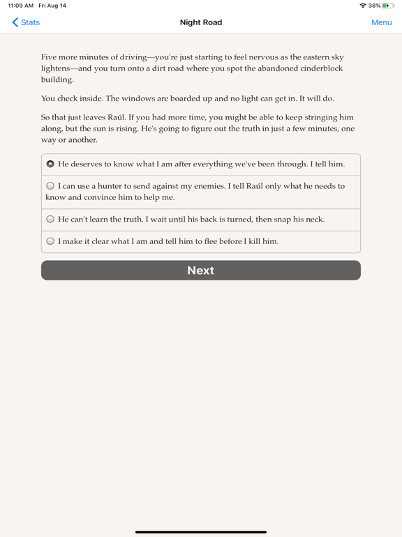 Vampire — Night Road iPad Screenshots