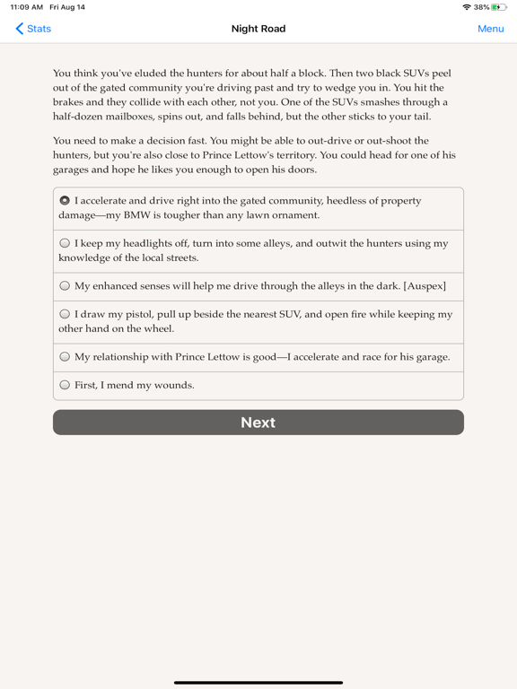 Vampire — Night Road iPad Screenshots