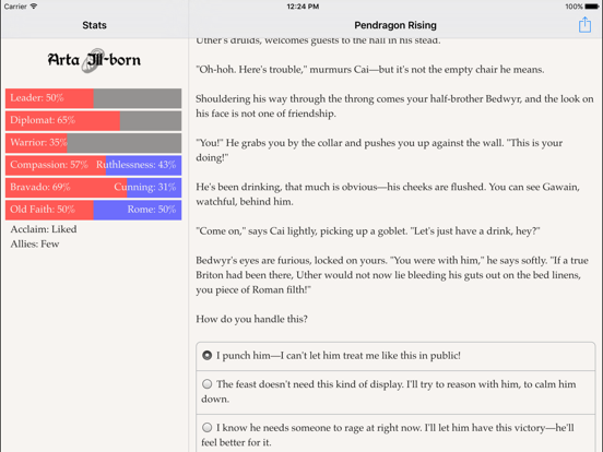 Pendragon Rising iPad Screenshots