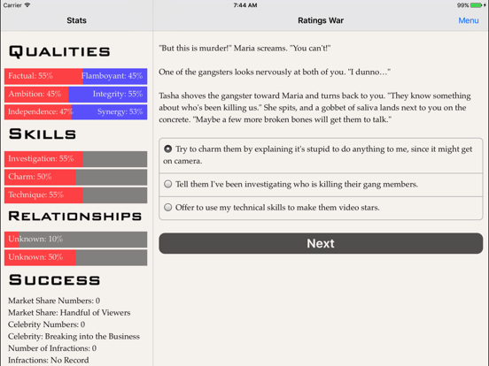 Ratings War iPad Screenshots