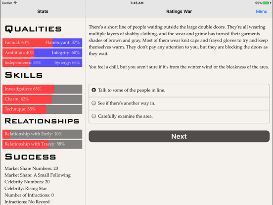 Ratings War iPad Screenshots