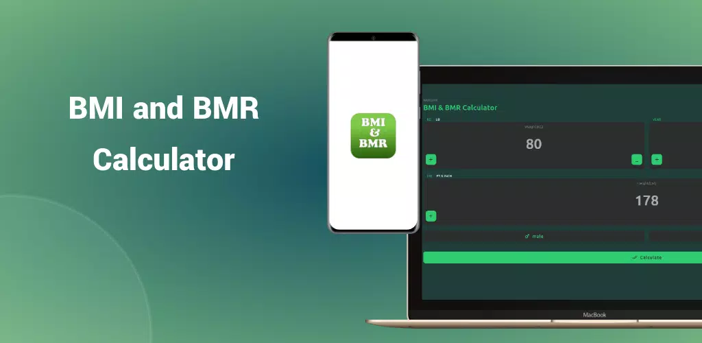 BMI and BMR Calculator Screenshots