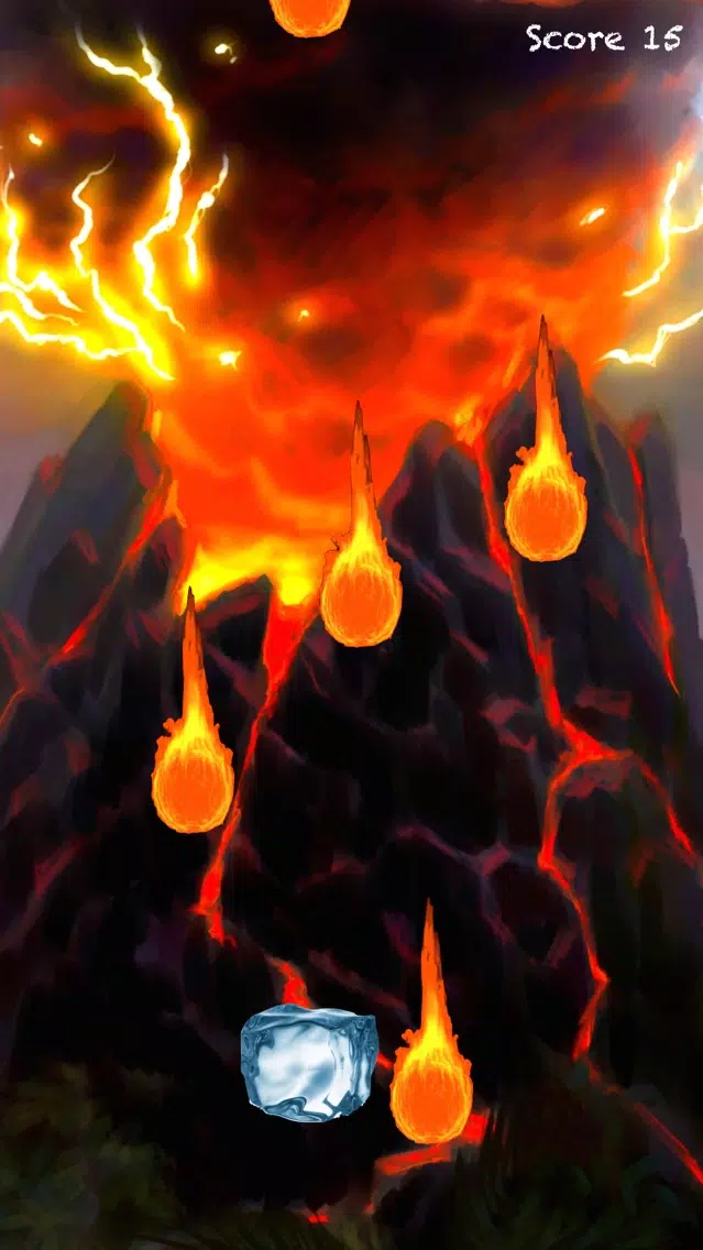 ภาพหน้าจอของ Ice Volcano Game