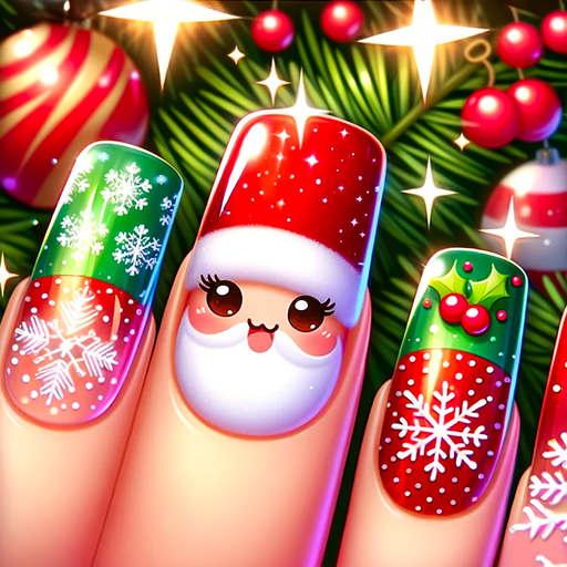 Christmas Nail Salon Art