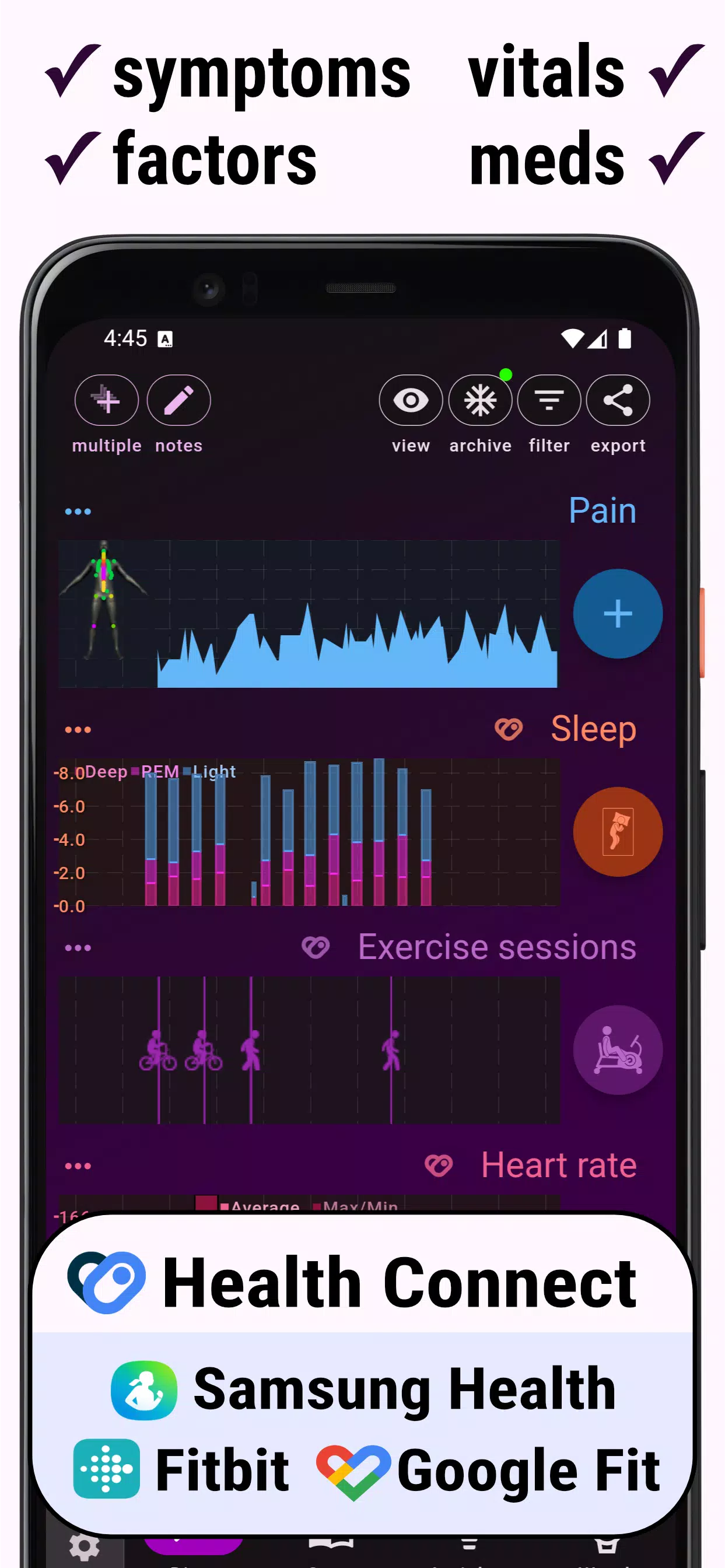 Chronic Insights Screenshots