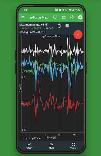 Physics Toolbox Sensor Suite Screenshots