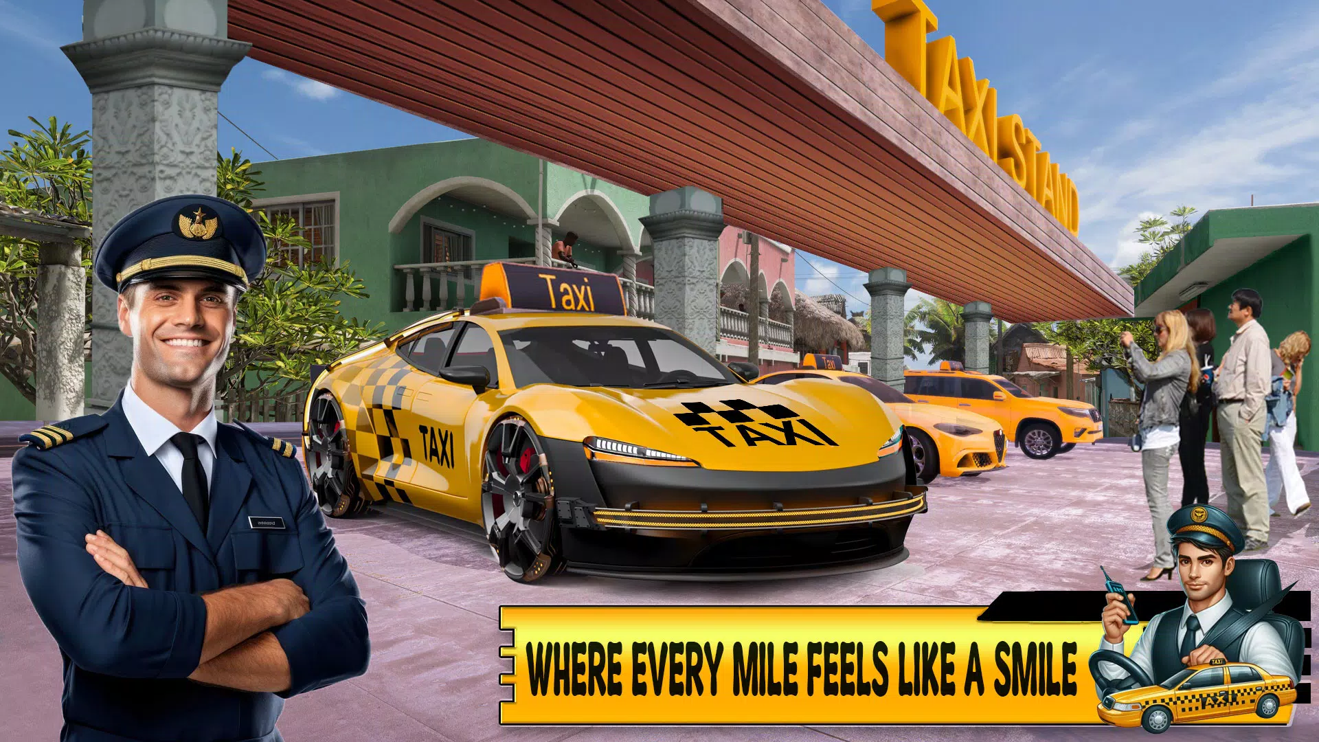 City Taxi Auto Racer Taxi Game Screenshots
