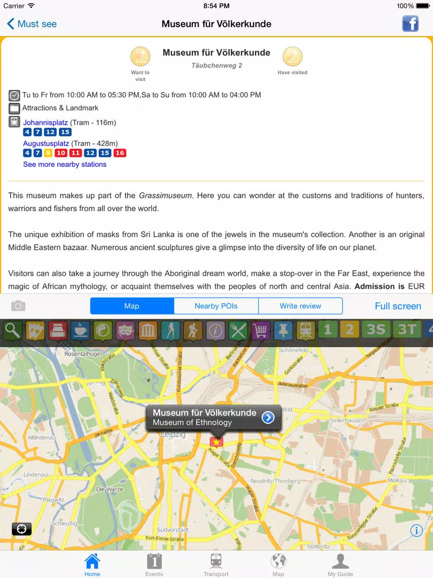 Leipzig Travel Guide Offline iPad Screenshots