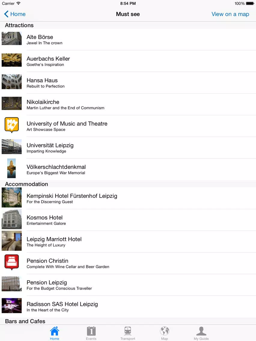 Leipzig Travel Guide Offline iPad Screenshots