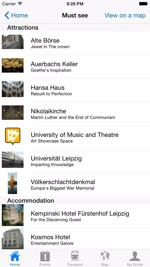 Leipzig Travel Guide Offline Screenshots