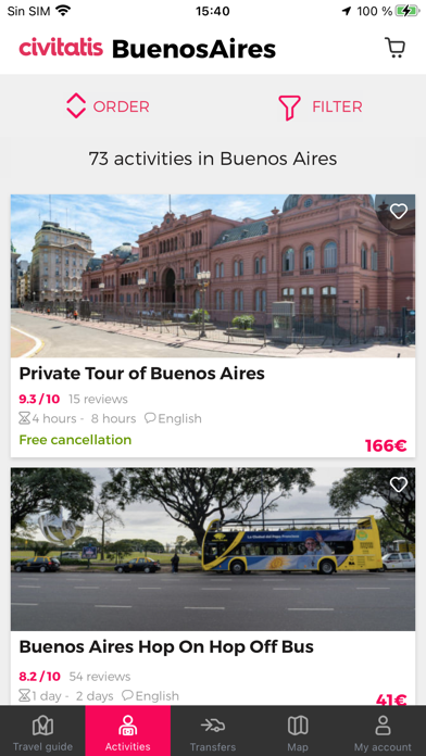 Screenshot di Buenos Aires Guide Civitatis