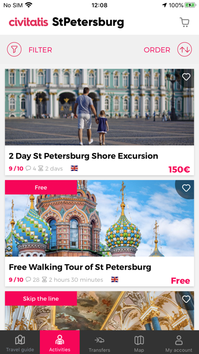 Tangkapan skrin St Petersburg Guide Civitatis