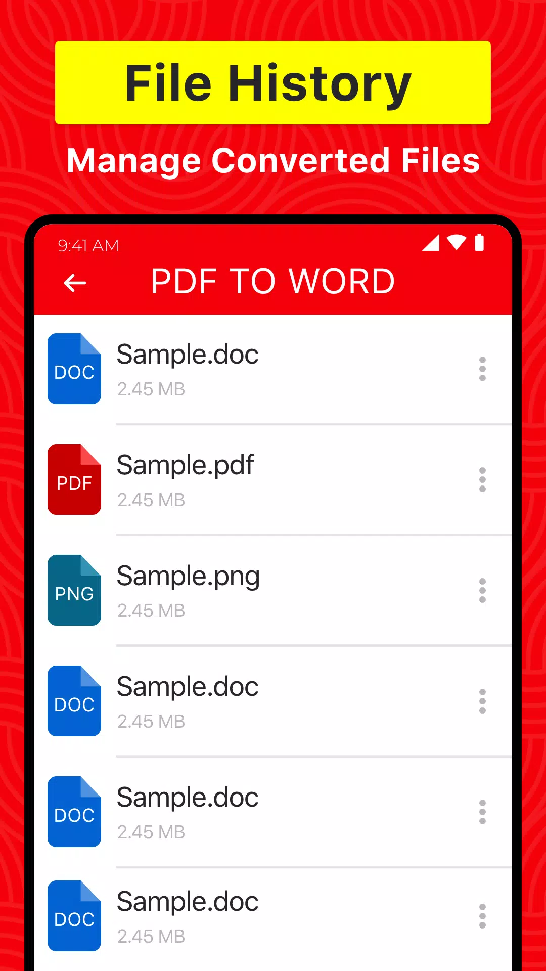 PDF to Word: Convert to PDF Screenshots