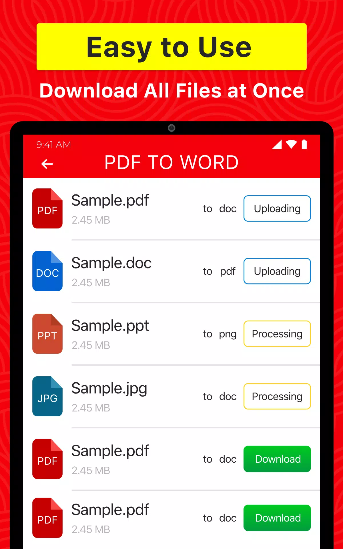 PDF to Word: Convert to PDF Screenshots