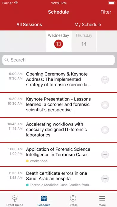 GCC Forensics Official App Screenshots