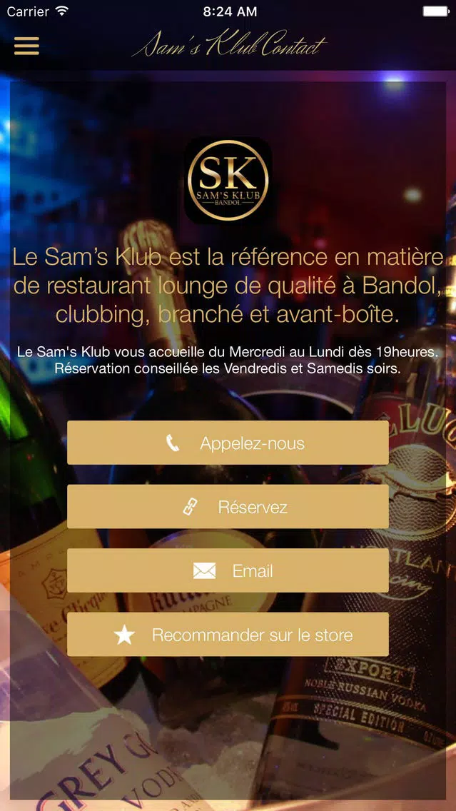 Sam's Klub Bandol Restaurant & Clubbing Screenshots