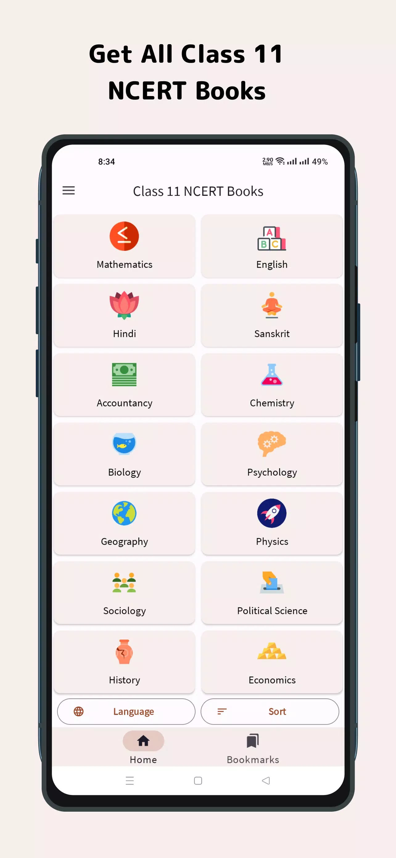 Class 11 NCERT Books Screenshots