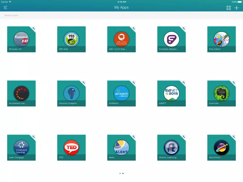 SMSD Classlink SSO iPad Screenshots