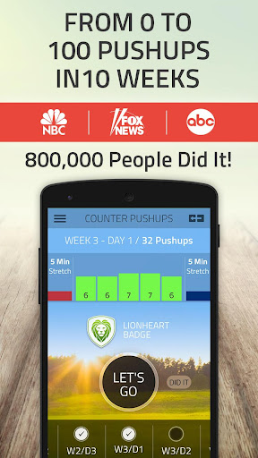 100 pushups: 0 to 100 push ups Screenshots