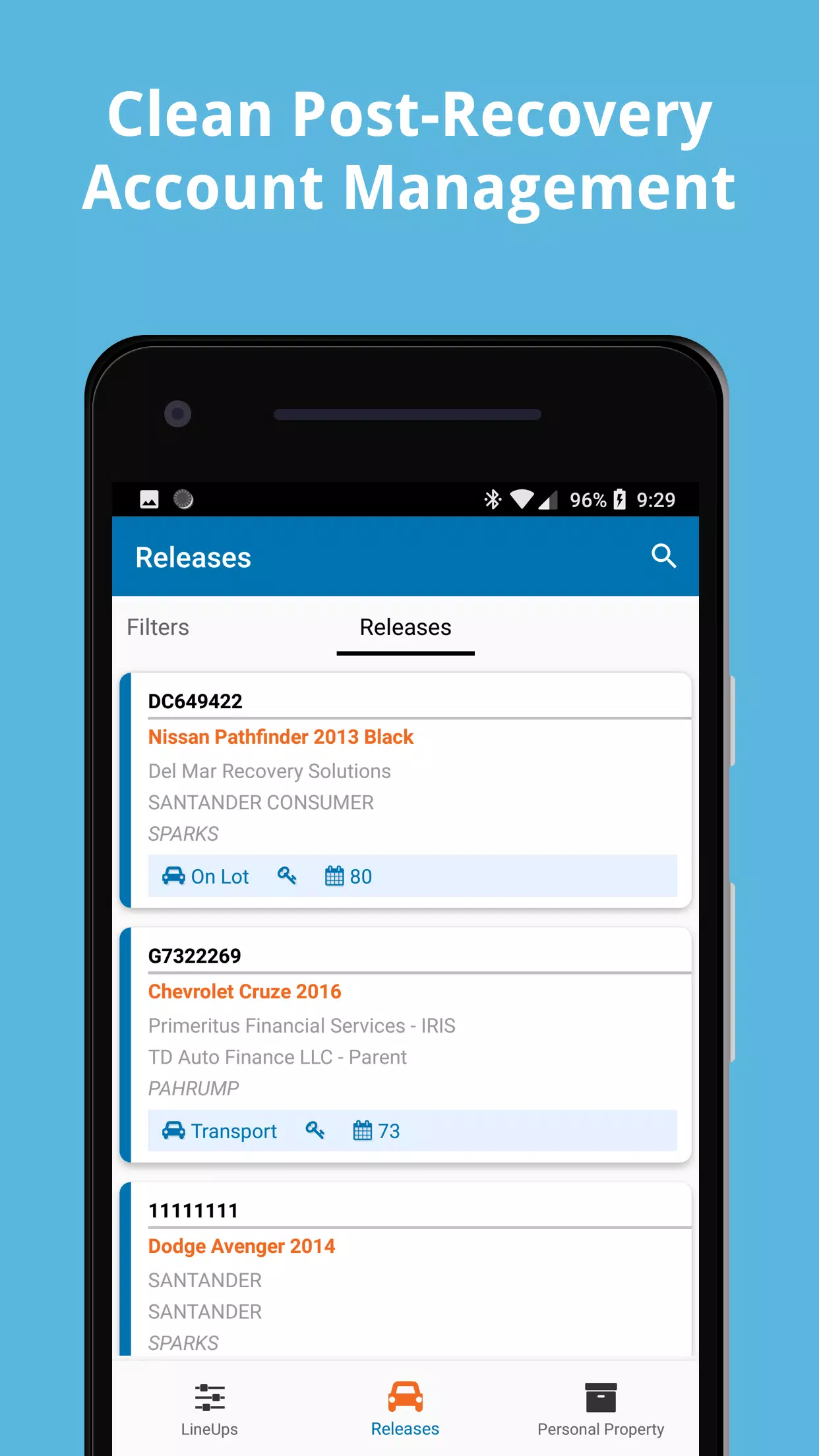 Screenshot di Cleardata