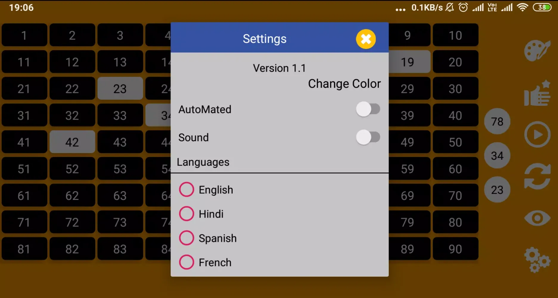 Smart Housie Number Picker Screenshots